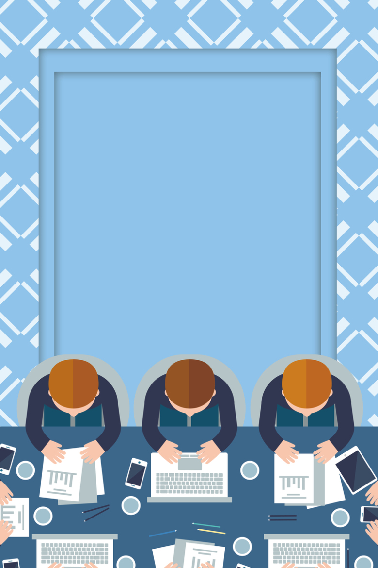 卡通商务,商务办公,海报背景,卡通,电脑,办公背景,卡通电脑,商务会议