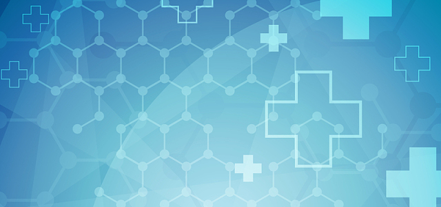 蓝色医疗几何图形背景