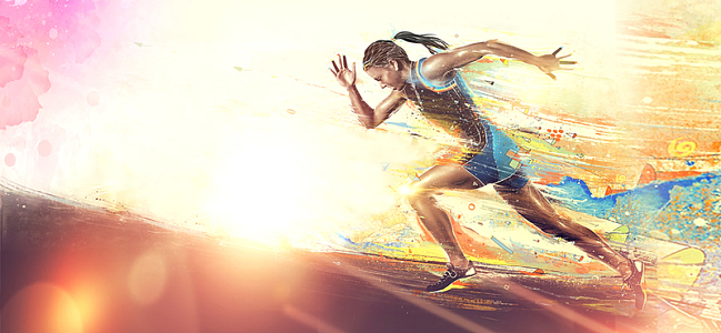 奔跑吧女神背景海报banner