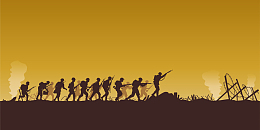 矢量战争剪影背景