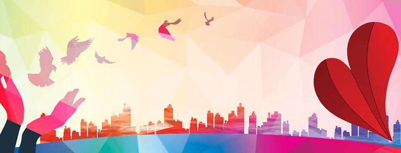 心理健康展板背景素材