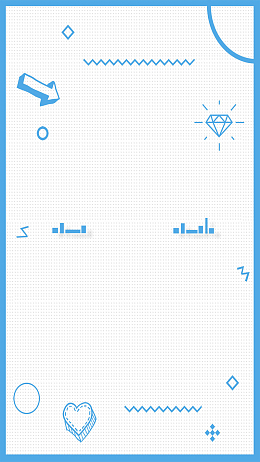 孟菲斯长框风格几何图案广告