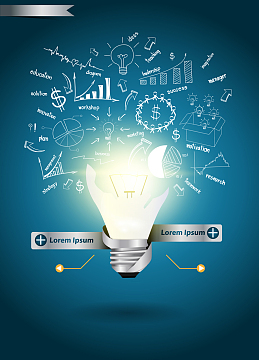 灯泡海报背景