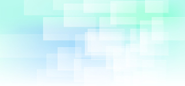 蓝绿色方块点缀海报背景