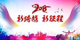 新跨越新征程年会展板