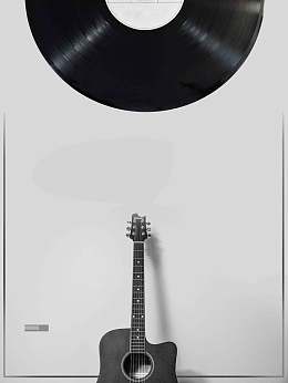 黑白简约音乐节宣传