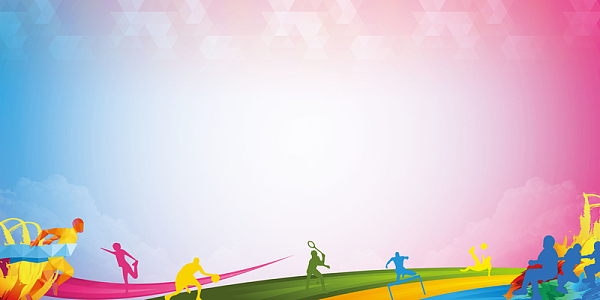 中企业员工趣味运动会展板背景素材