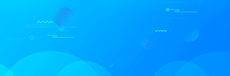 纯蓝色扁平风格banner轮播图