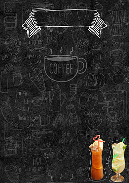 奶茶咖啡菜单背景素材