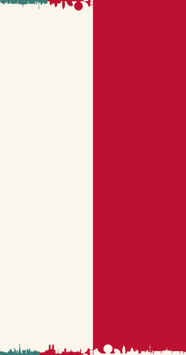 红白风边框背景