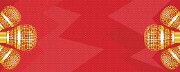 主持人金话筒比赛大气红色banner