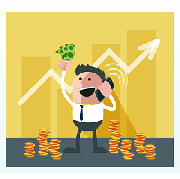 金融股票矢量插图