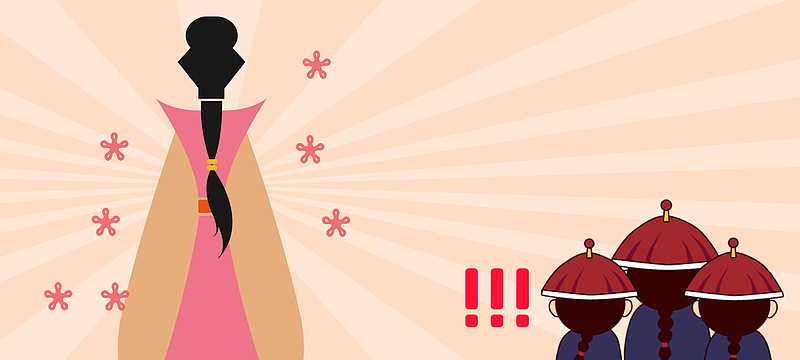 妇女节卡通童趣黄色渐变海报背景