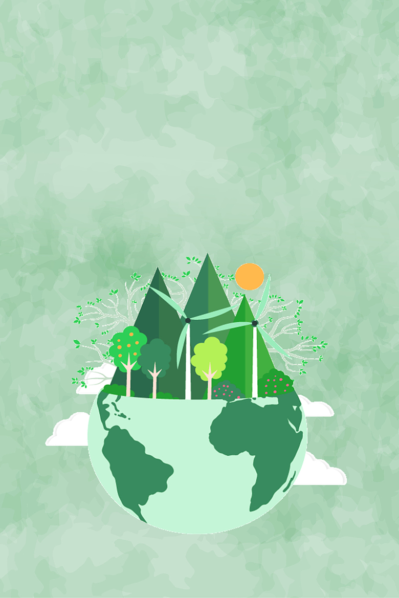 绿色3.12植树节环保海报