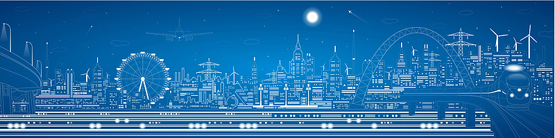 城市建筑背景海报大全