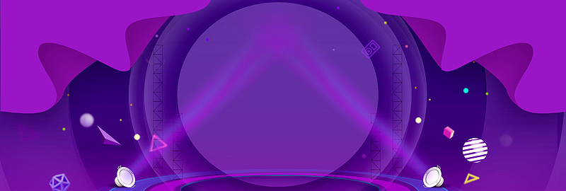 五一劳动节大气激情狂欢紫色banner