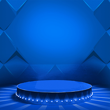 蓝色舞台背景