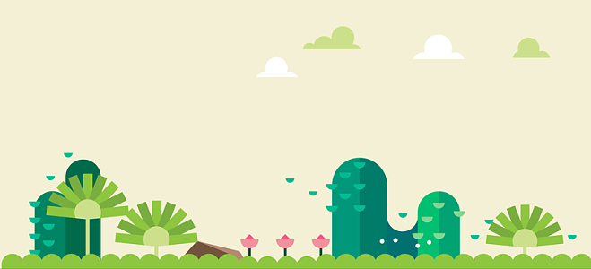 扁平风景背景背景素材_扁平风景背景背景图片下载_觅元素