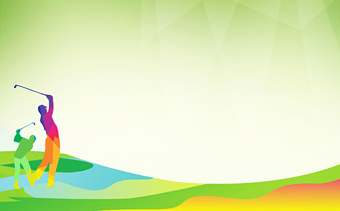 春季高尔夫比赛海报背景素材