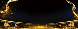 大气开幕式简约黑色banner
