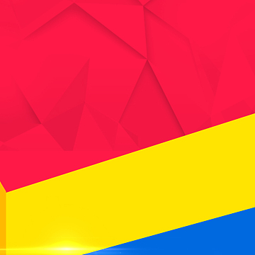 psdjpg冰球运动海报jpg几何红色黄色蓝色三角h5背景素材jpg矢量炫彩几