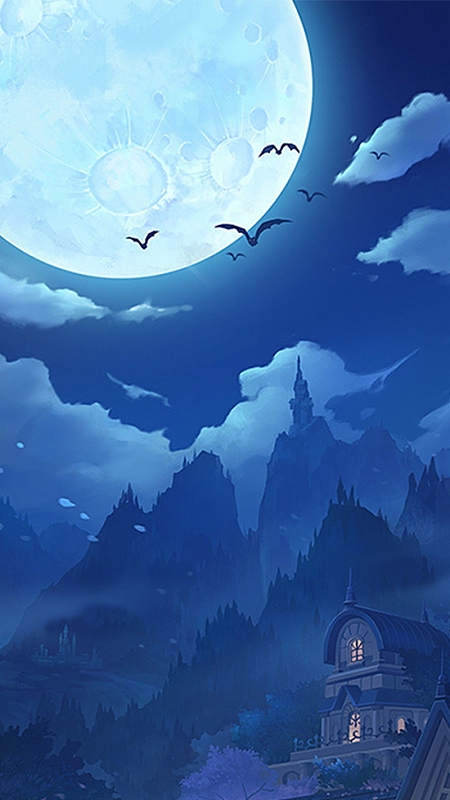 夜晚浪漫游戏背景