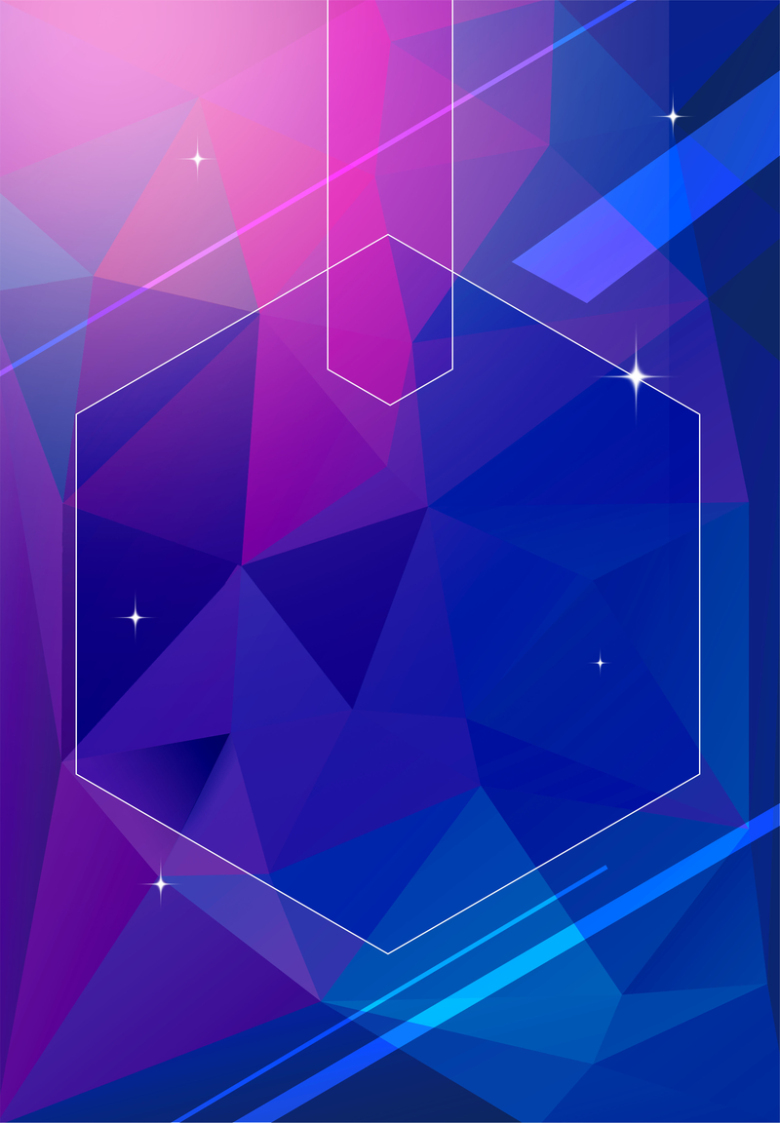 彩色几何海报背景