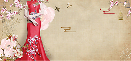 天猫结婚季礼服团购唯美banner