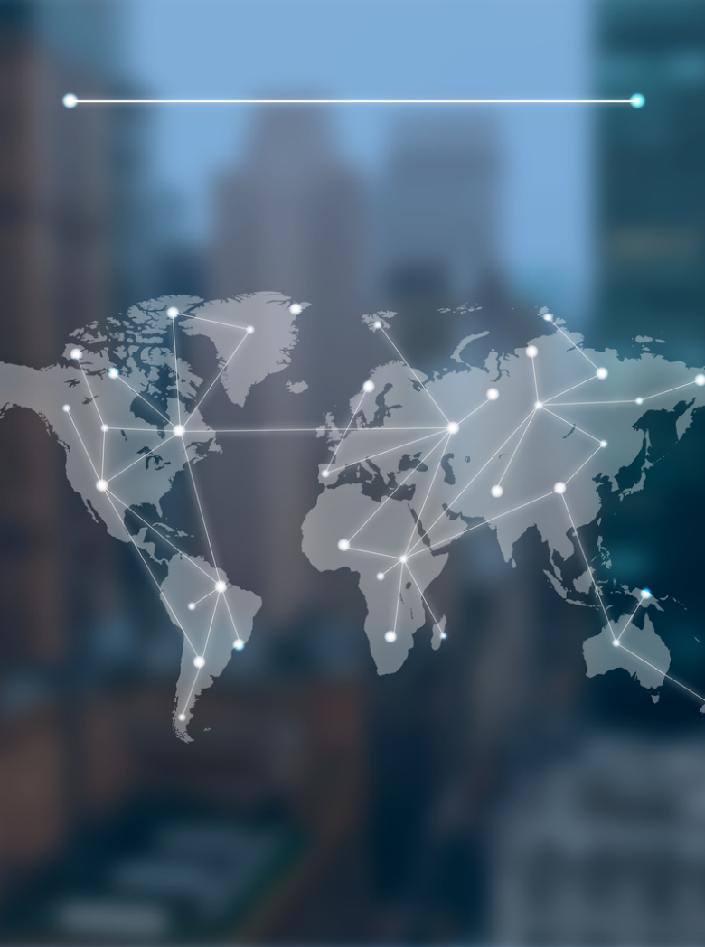 质感毛玻璃半透明世界地图背景素材