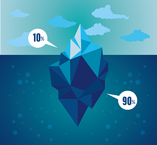 扁平化冰山一角抽象背景素材