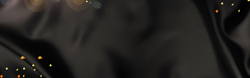 大气黑色丝绸绸缎海报banner