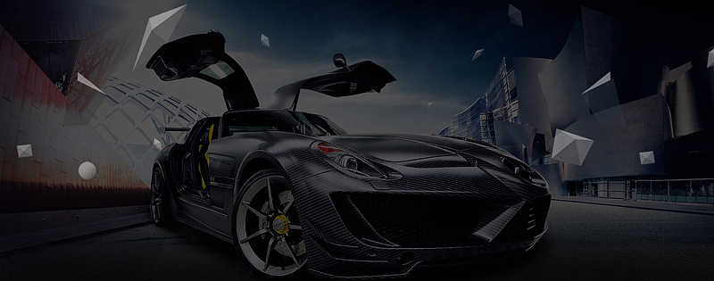 男神节赛车炫酷黑色背景