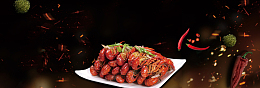 夜宵小龙虾辣椒质感banner