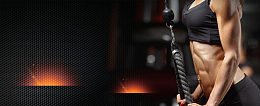 强身健体大气灯光黑色banner