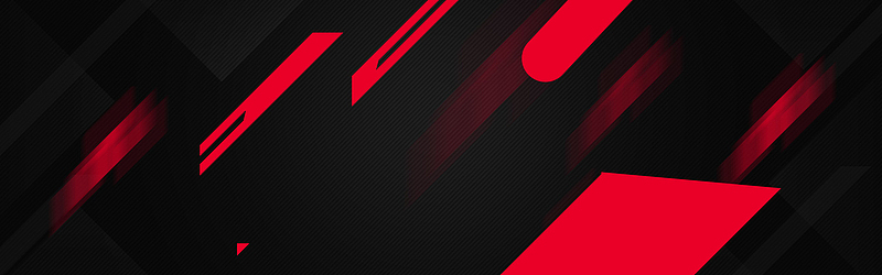 黑红相间简约banner海报背景