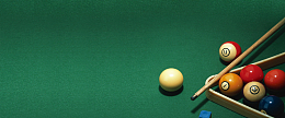 台球简约绿色banner
