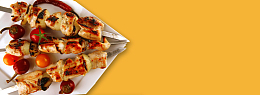 烧烤俯视背景 banner