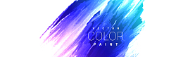 蓝色水墨涂鸦喷溅背景banner