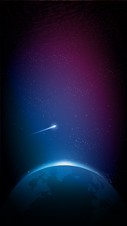 彩色神秘星空星球H5