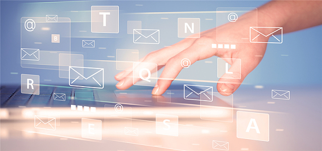 互联网科技邮件背景