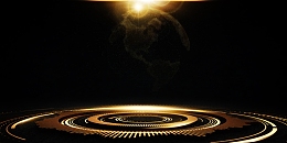 黑金携手共赢背景模板