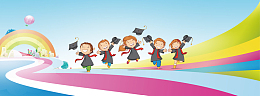 幼儿园毕业典礼清新banner