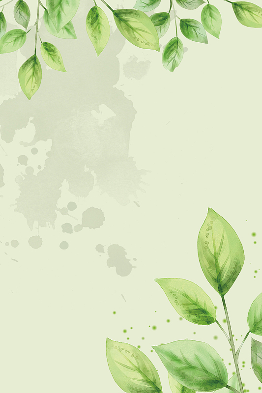 二十四节气小满绿色小清新海报