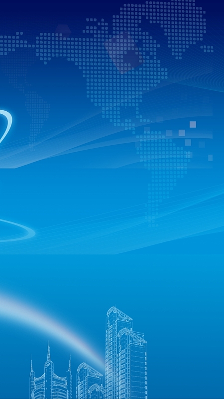 商务蓝色科技白云发光矢量H5背景素材