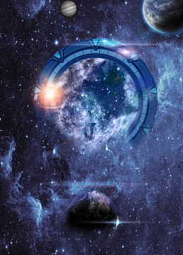 酒吧开业星际之门海报