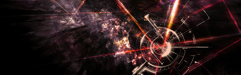 光效科幻商务暗色海报banner背景