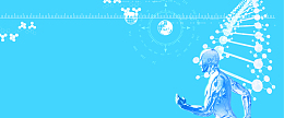 医药科技蓝色海报banner背景