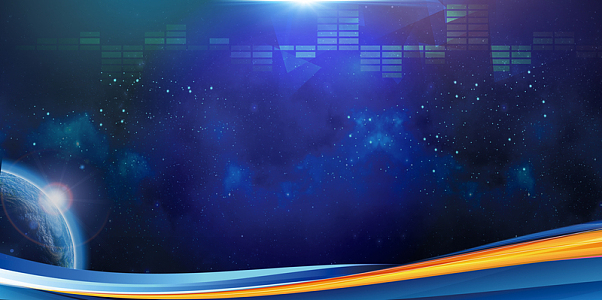 蓝色科技智能互联网会议海报背景素材