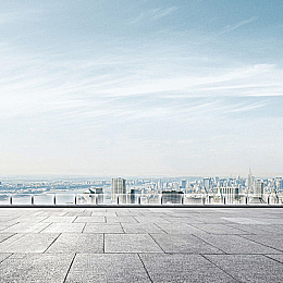 大气广场城市背景图