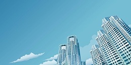现代商业建筑海报背景素材